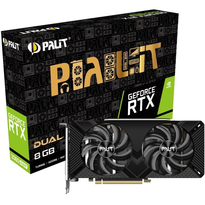 کارت گرافیک گیمینگ پلیت GeForce RTX 2060 SUPER DUAL ظرفیت 8 گیگابایت (کارکرده)