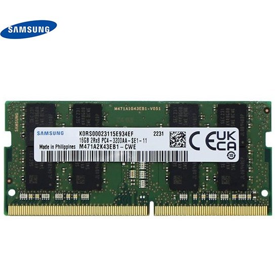 رم لپ تاپ سامسونگ ظرفیت ۱۶ گیگابایت DDR4 ۳۲۰۰ مگاهرتز CL22